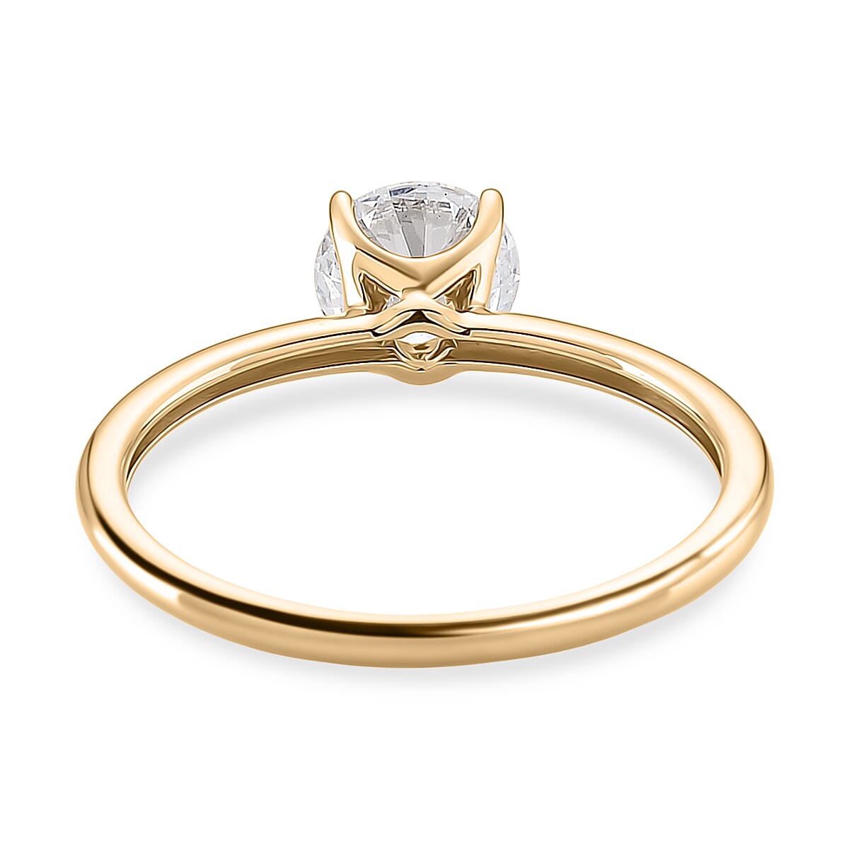BLACK FRIDAY DOORBUSTER DEAL - 9K Yellow Gold NGIC Certified (VVSI-E) Lab Grown Diamond Solitaire Ring 1.00 Ct.