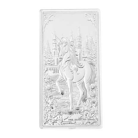 White Silver (99.9% Purity) Unicorn Collectable