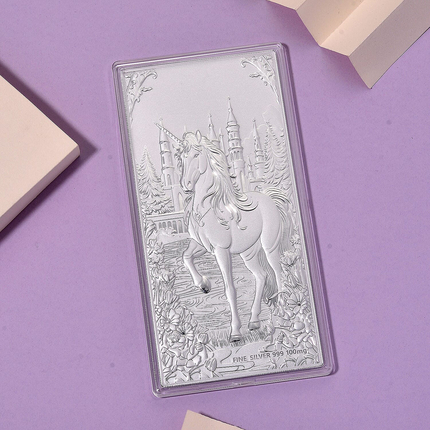 White Silver (99.9% Purity) Unicorn Collectable