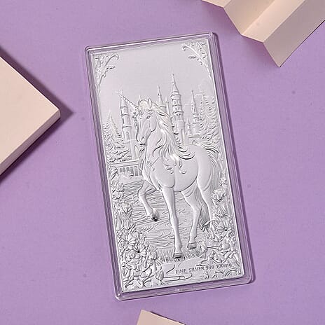 White Silver (99.9% Purity) Unicorn Collectable