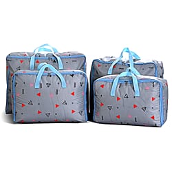 Bliss & Beyond 4 Piece Floral Print Storage Bags