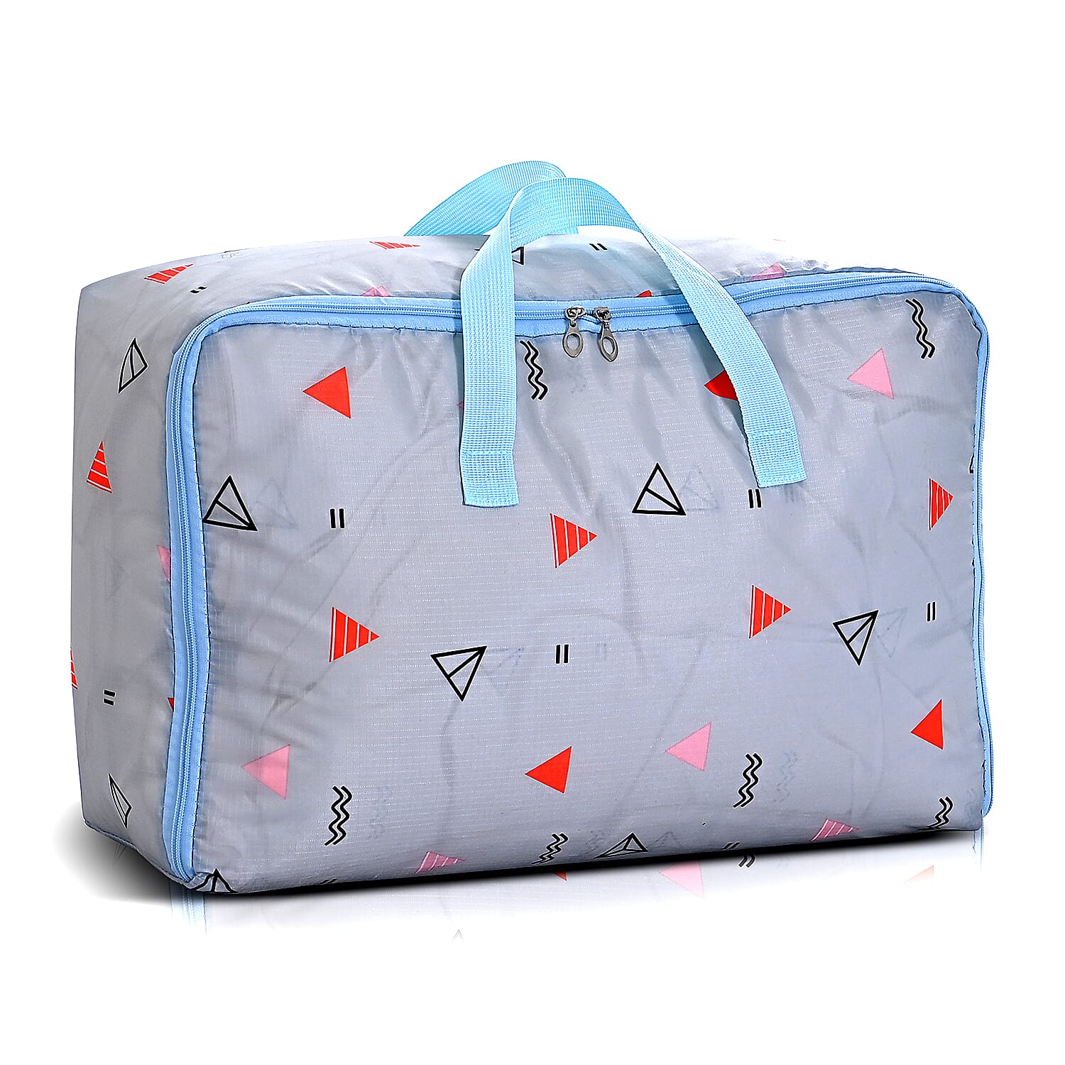 Bliss - Beyond 4-Piece Tropical Leaf Print Storage Box Set - Blue