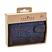 Tanners Genuine Hunter leather - Wool Gentlemans Wallet - Navy Blue