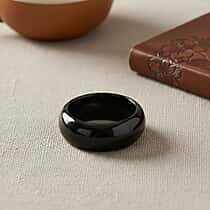 SUPERFIND - Black Jade Band Ring 25.00 Ct