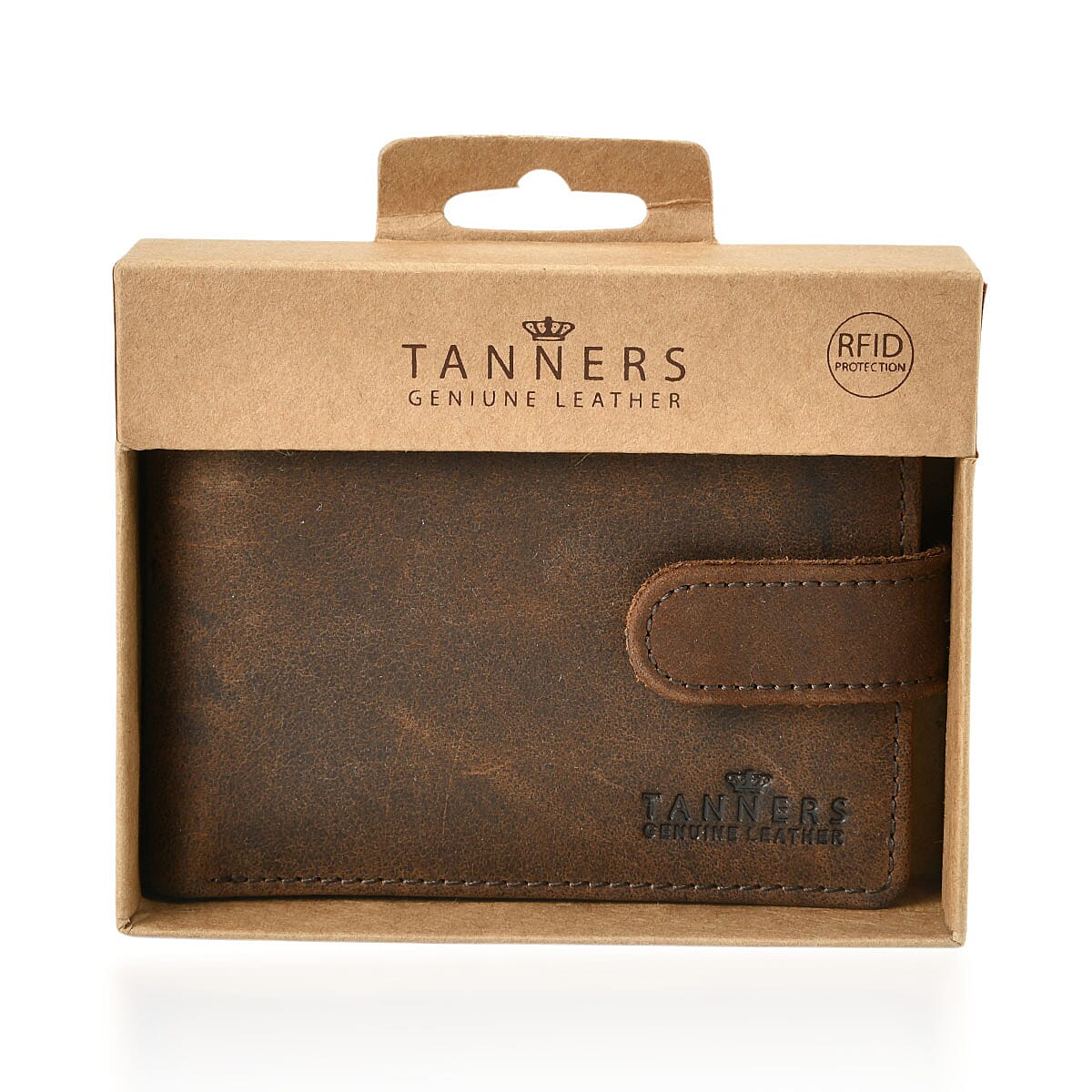 Tanners Genuine Hunter Leather Gentlemans Wallet - Chocolate