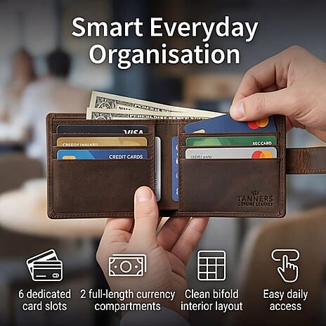 IW Special Leather Wallet - Dark Chocolate