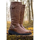 Spot-On-Ladies-Wide-Fit-Knee-High-Boots-Size-4-Tan