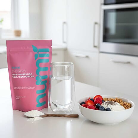 Brand New Launch - Nu-Mii EveryDay Pure Tri-Peptide Collagen Powder with 500 Dalton Molecular Weight - 100% Grass Fed Bovine Collagen - 100gm