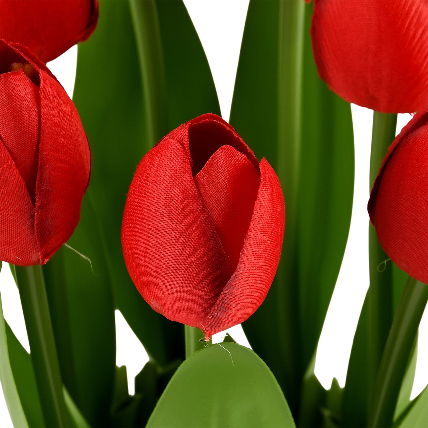 Red Tulip  Faux Flower Bundle - 22cm