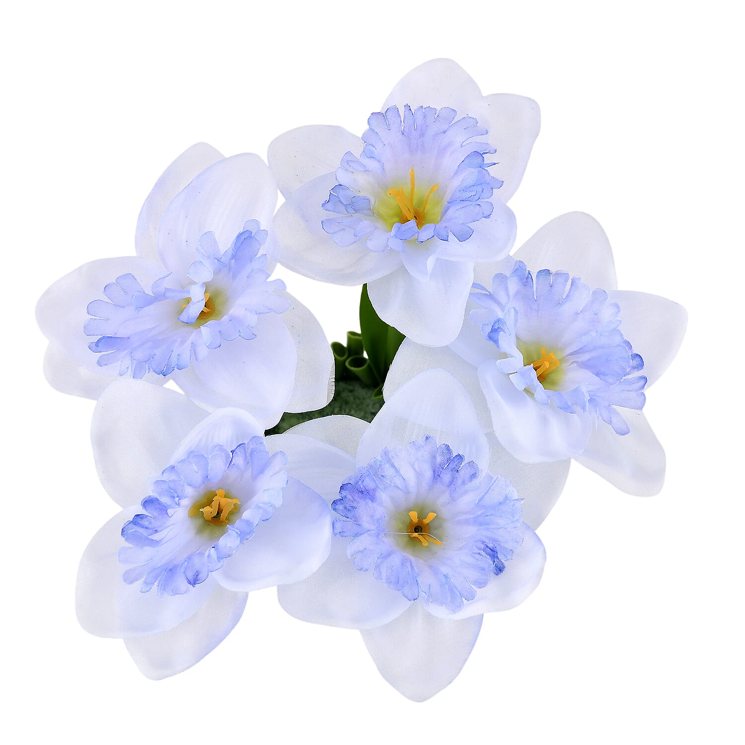 Daffodils  Faux Flower Bundle (22cm) - Light Blue