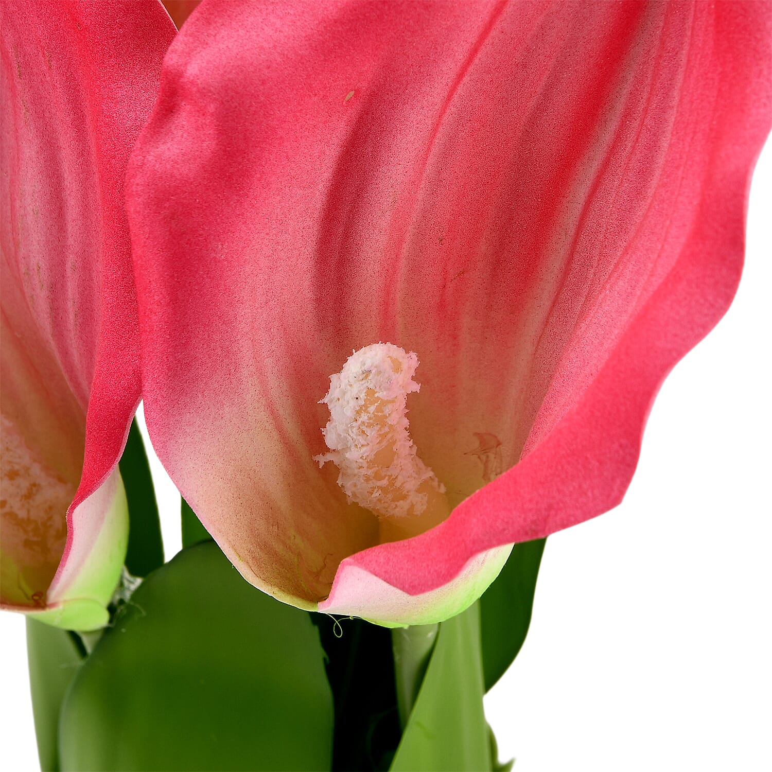 Calla Lilies  Faux Flower Bundle (30cm) - Pink & Green