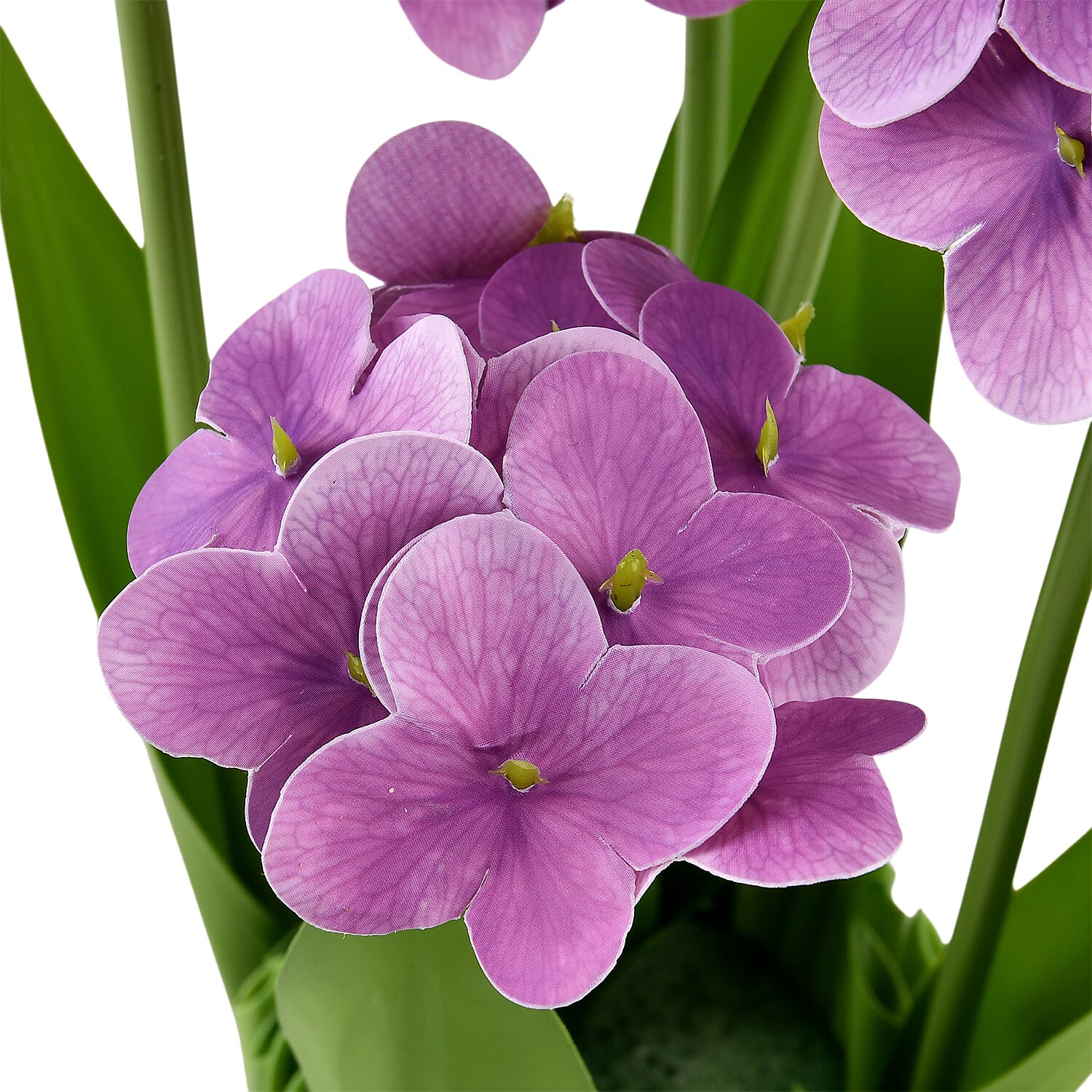 Hydrangeas  Faux Flower Bundle (30cm) - Purple & Green