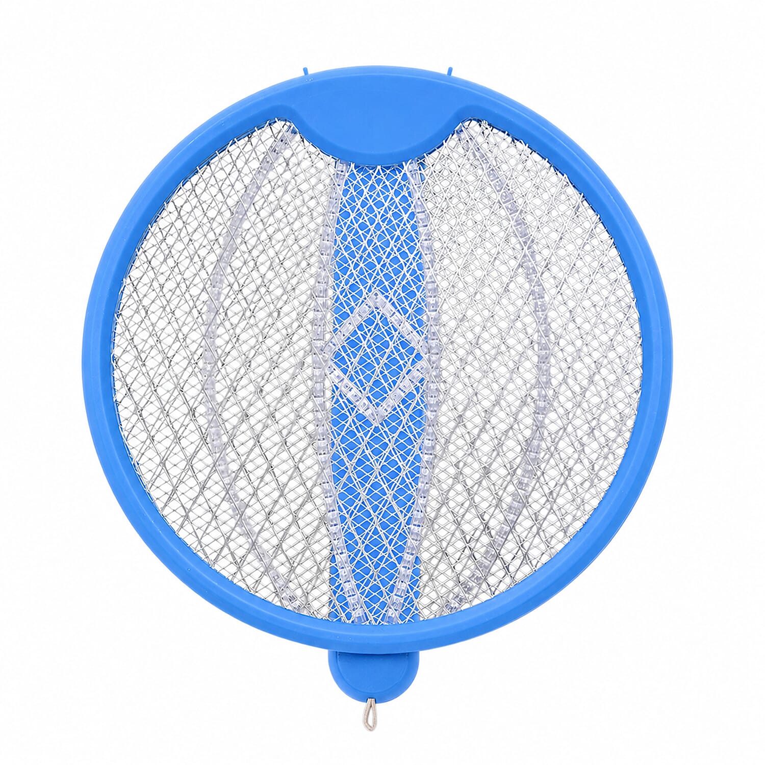 3-in-1 Folding Electric Mosquito Swatter - USB Rechargeable 500mAh, 2-3 Hour Battery (45 X 23 CM) - Blue