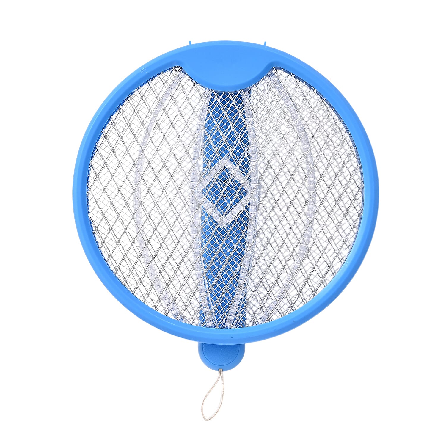 3-in-1 Folding Electric Mosquito Swatter - USB Rechargeable 500mAh, 2-3 Hour Battery (45 X 23 CM) - Blue