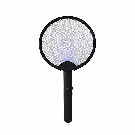 3-in-1 Folding Electric Mosquito Swatter - USB Rechargeable 500mAh, 2-3 Hour Battery (45 X 23 CM) - Black