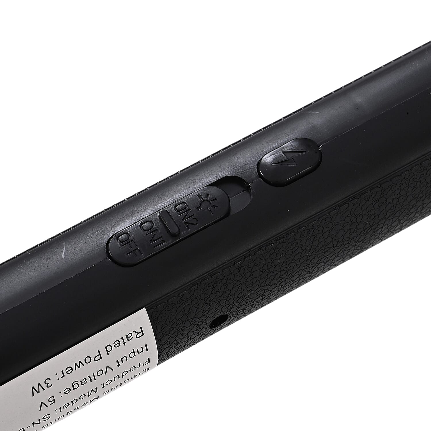 3-in-1 Folding Electric Mosquito Swatter - USB Rechargeable 500mAh, 2-3 Hour Battery (45 X 23 CM) - Black