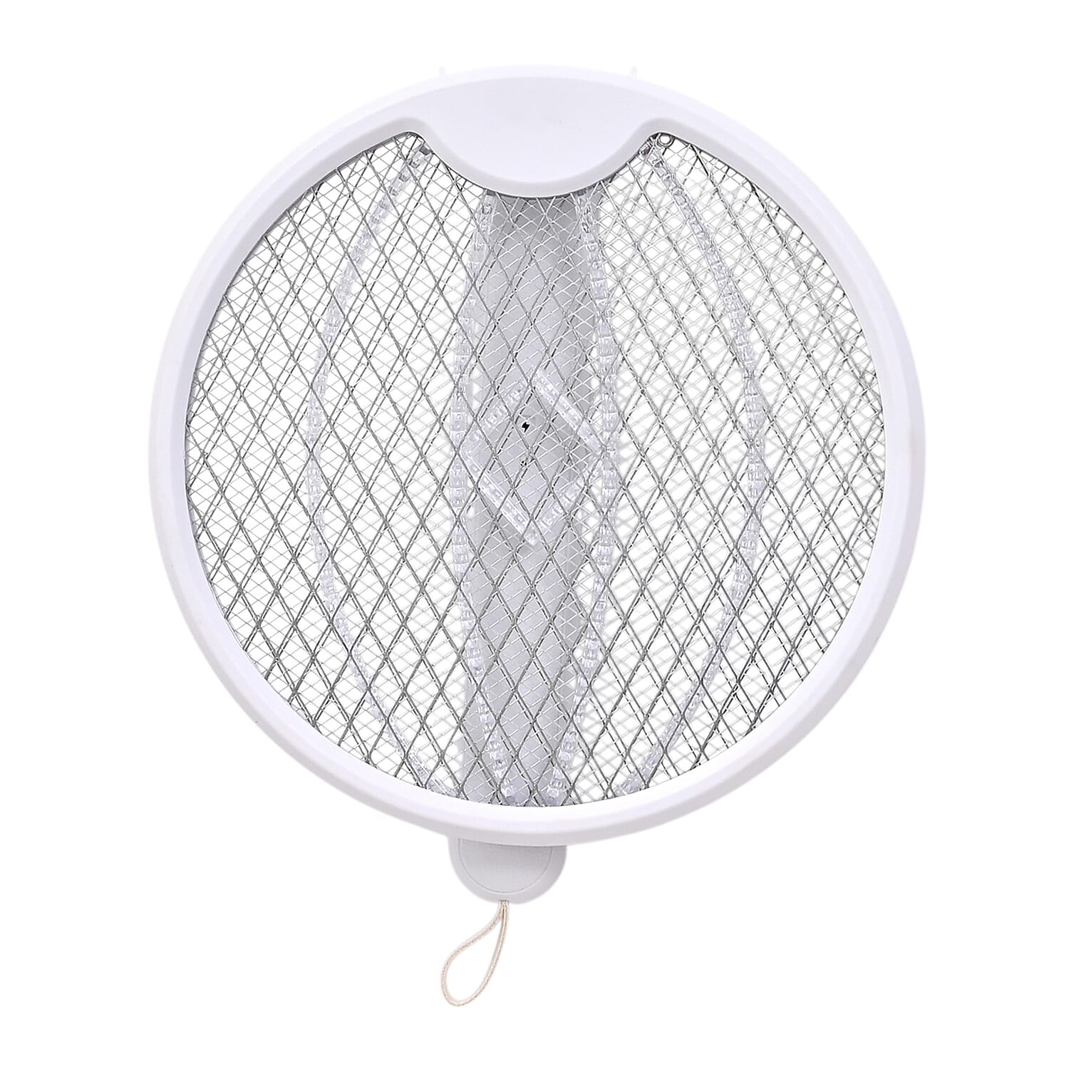 3-in-1 Folding Electric Mosquito Swatter - USB Rechargeable 500mAh, 2-3 Hour Battery (45 X 23 CM) - White