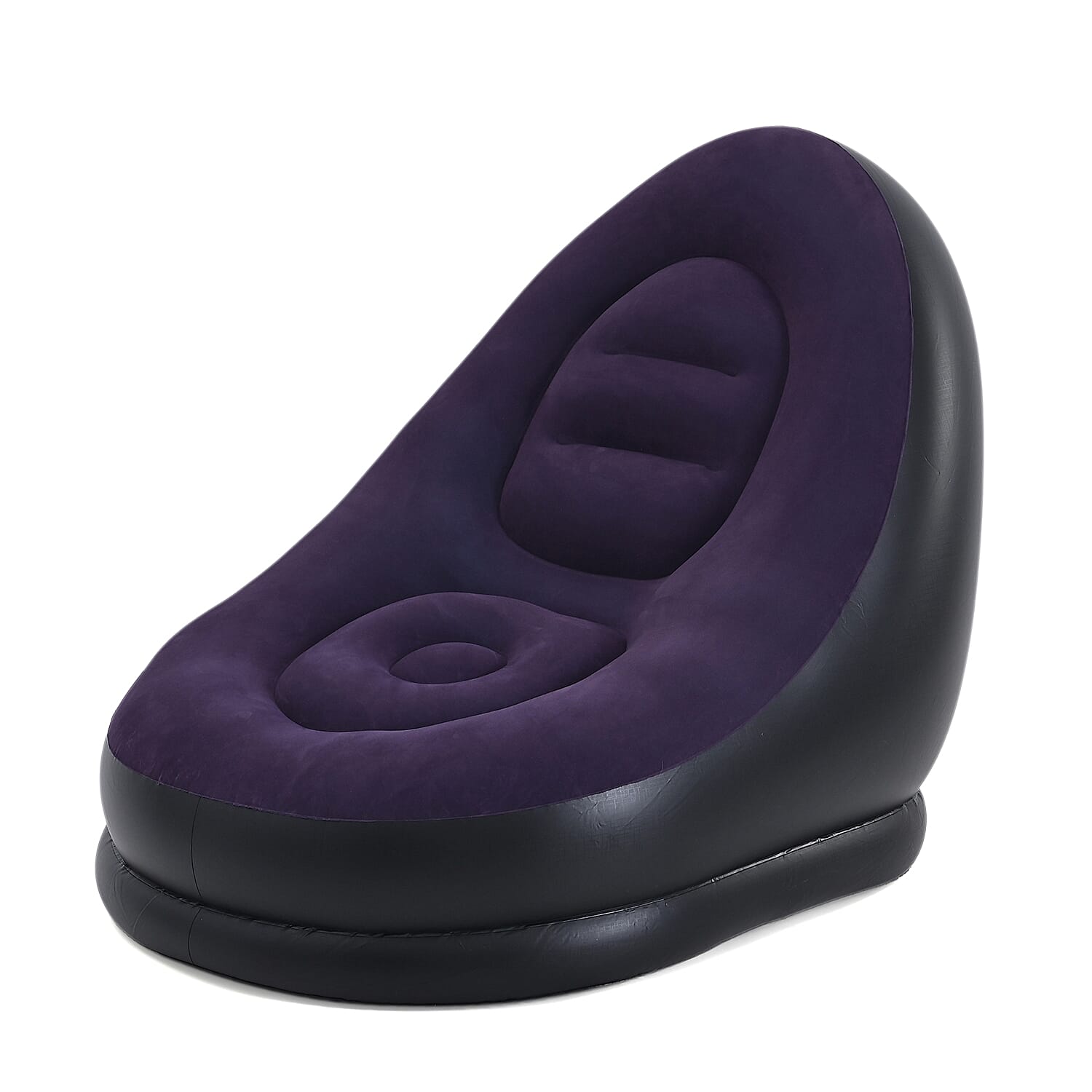 Inflatable Chair with Ottoman Footrest - Navy