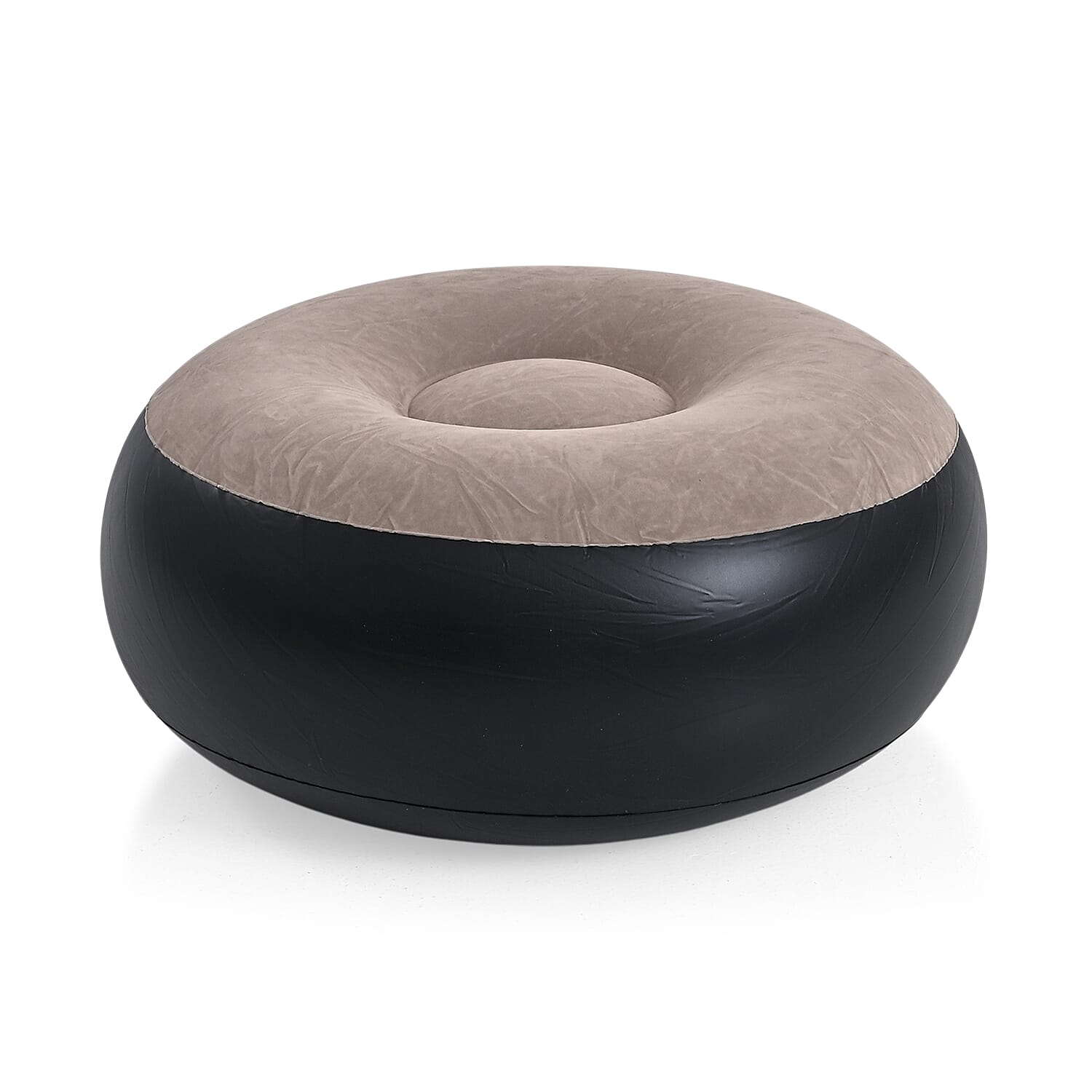 Inflatable Chair with Ottoman Footrest - Brown