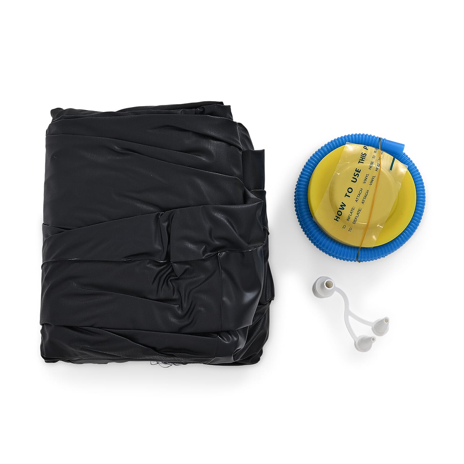 Inflatable Chair with Ottoman Footrest - Brown