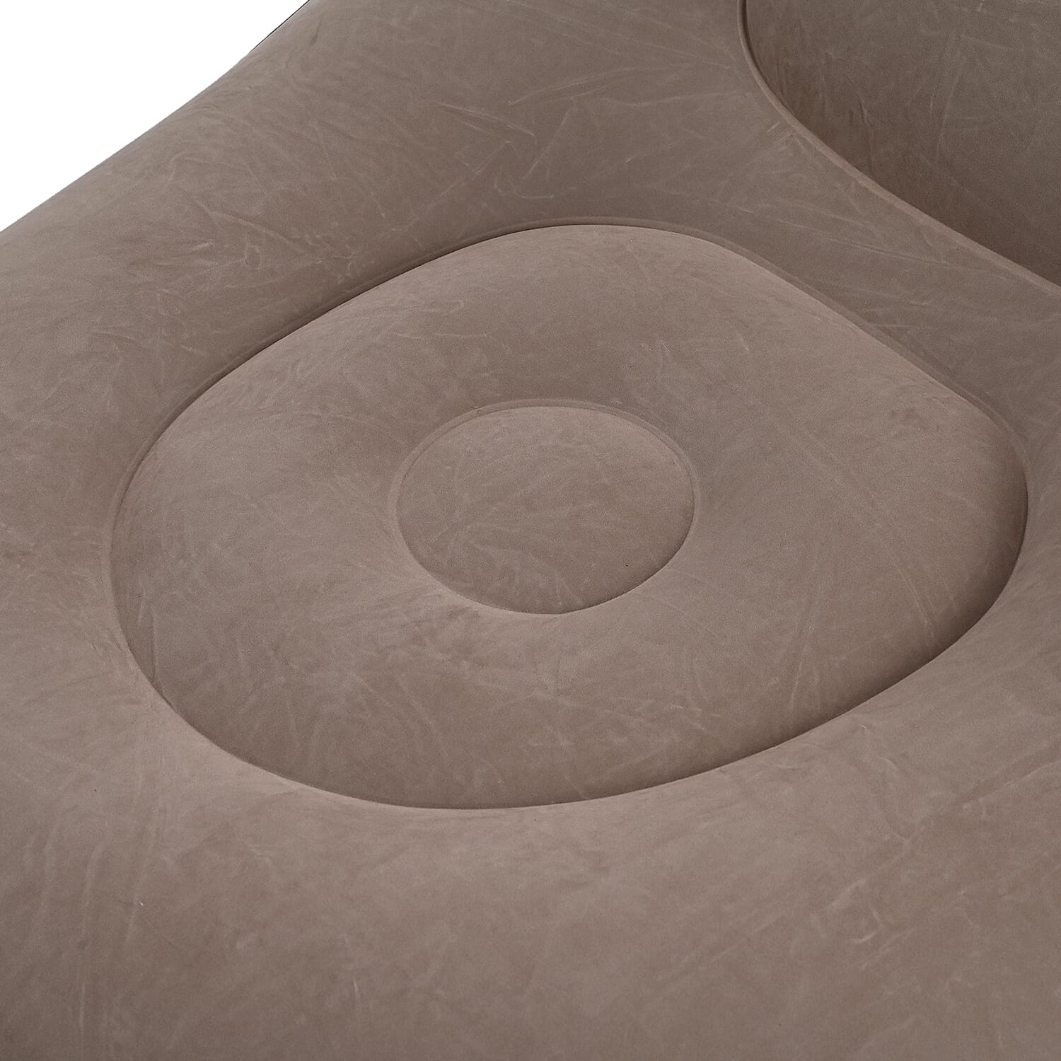 Inflatable Chair with Ottoman Footrest - Brown