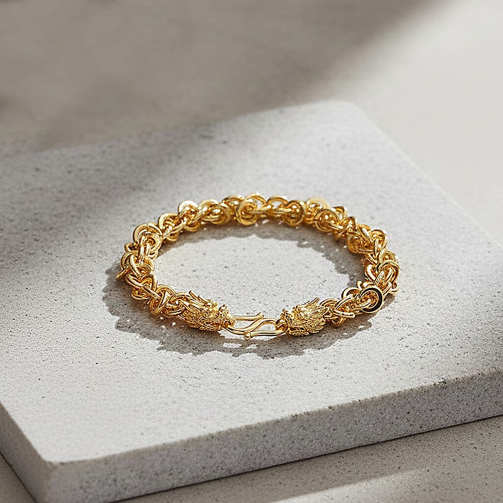 Fancy Bracelet (Size - 8) Pure Yellow Brass