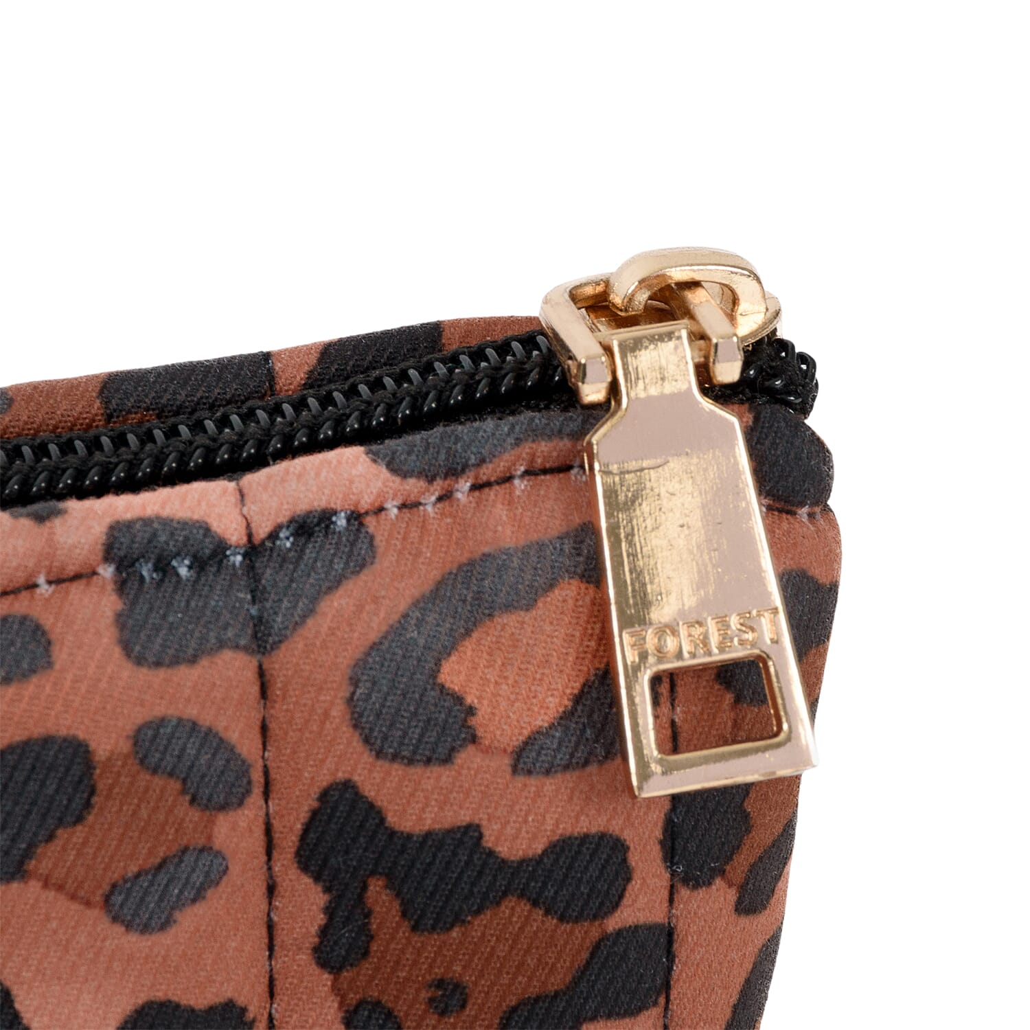 Coastal Quilted Leopard Print Brown Utility Tote Bag