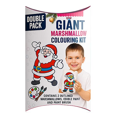 Mallow Me Colour Me in Giant Marshmallow, Christmas Themed Kit. Double pack.