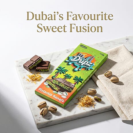 Dripz Dubai Pistachio Kunafa Chocolate (120g).