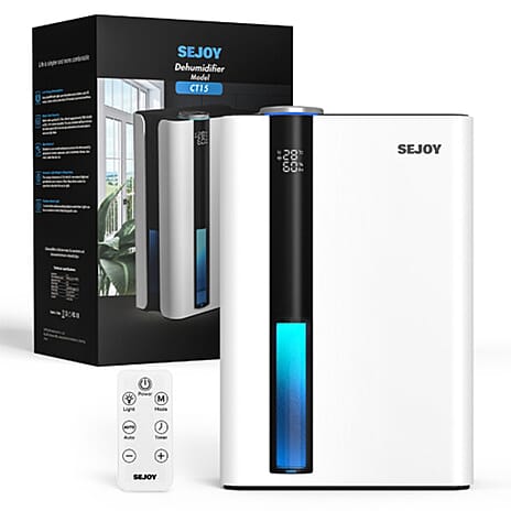 BLACK FRIDAY DEAL - SEJOY Electric Dehumidifier with Remote (2.5L) - White