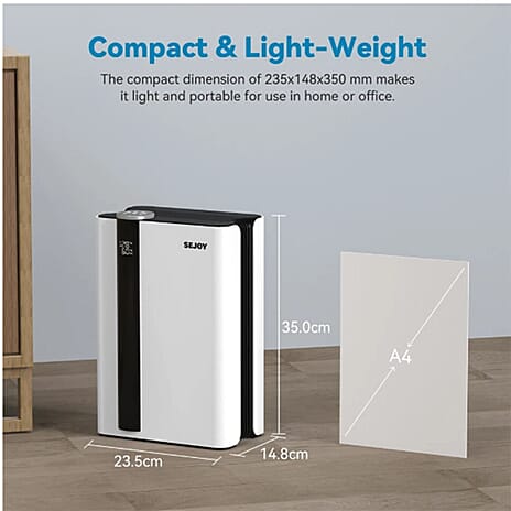 BLACK FRIDAY DEAL - SEJOY Electric Dehumidifier with Remote (2.5L) - White