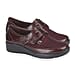 Jo & Joe Ladies lightweight wedge Derbies with diamonte trim and velcro tab