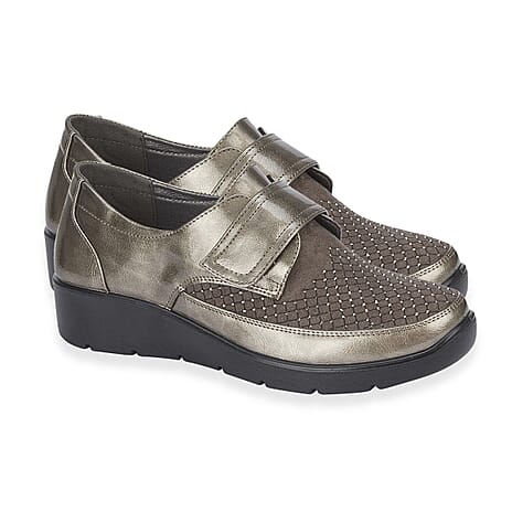 Jo & Joe Ladies Shoe (Size - 8) - Pewter