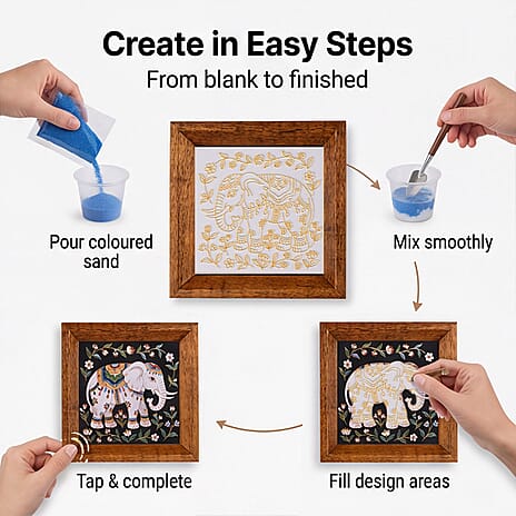 Picture Frame (Size - One Size) - Multi Color & Brown