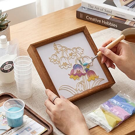 Floral Storage Box (Size 23x15x6 cm) - Multi Color & Brown