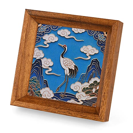 Crane Storage Box (Size 23x15x6 cm) - Multi Color & Brown