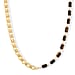 Black Obsidian, White Shell Pearl Beads Necklace (Size - 20)  140.00 Ct.