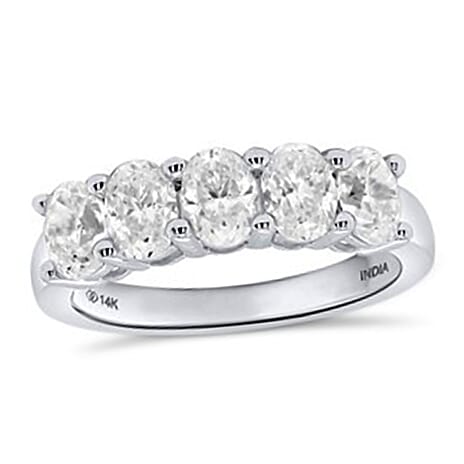 NY Close Out Deal - 14K White Gold Lab Grown Diamond (SI-GH) Ring 2.50 Ct.