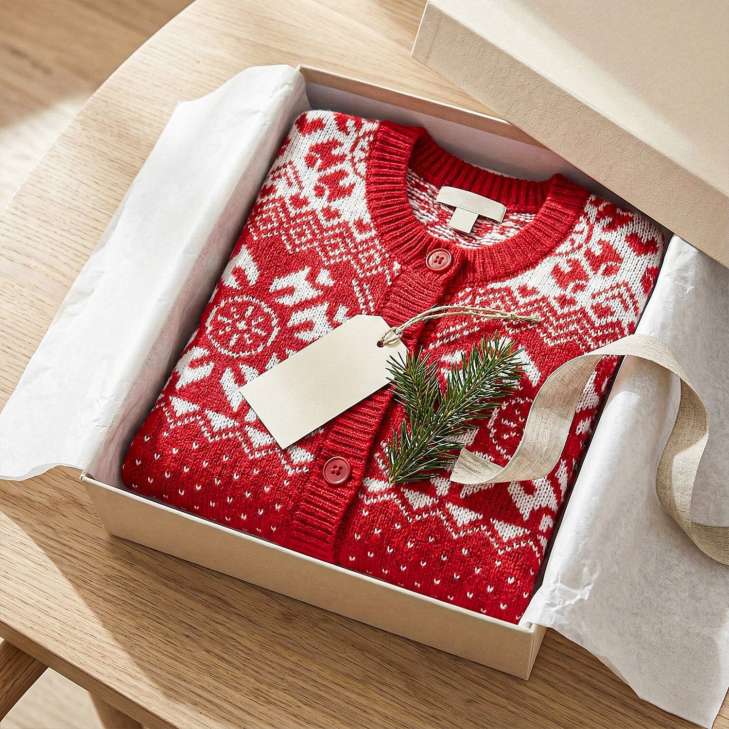 Close Out Collection Snowflakes Super Soft Cardigan 