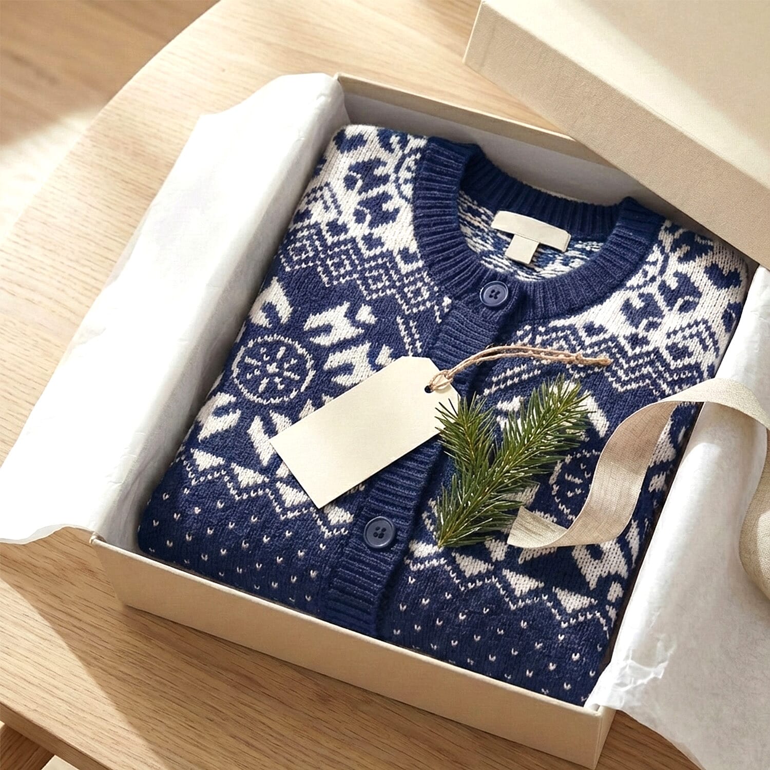 Close Out Collection Snowflakes Super Soft Cardigan 