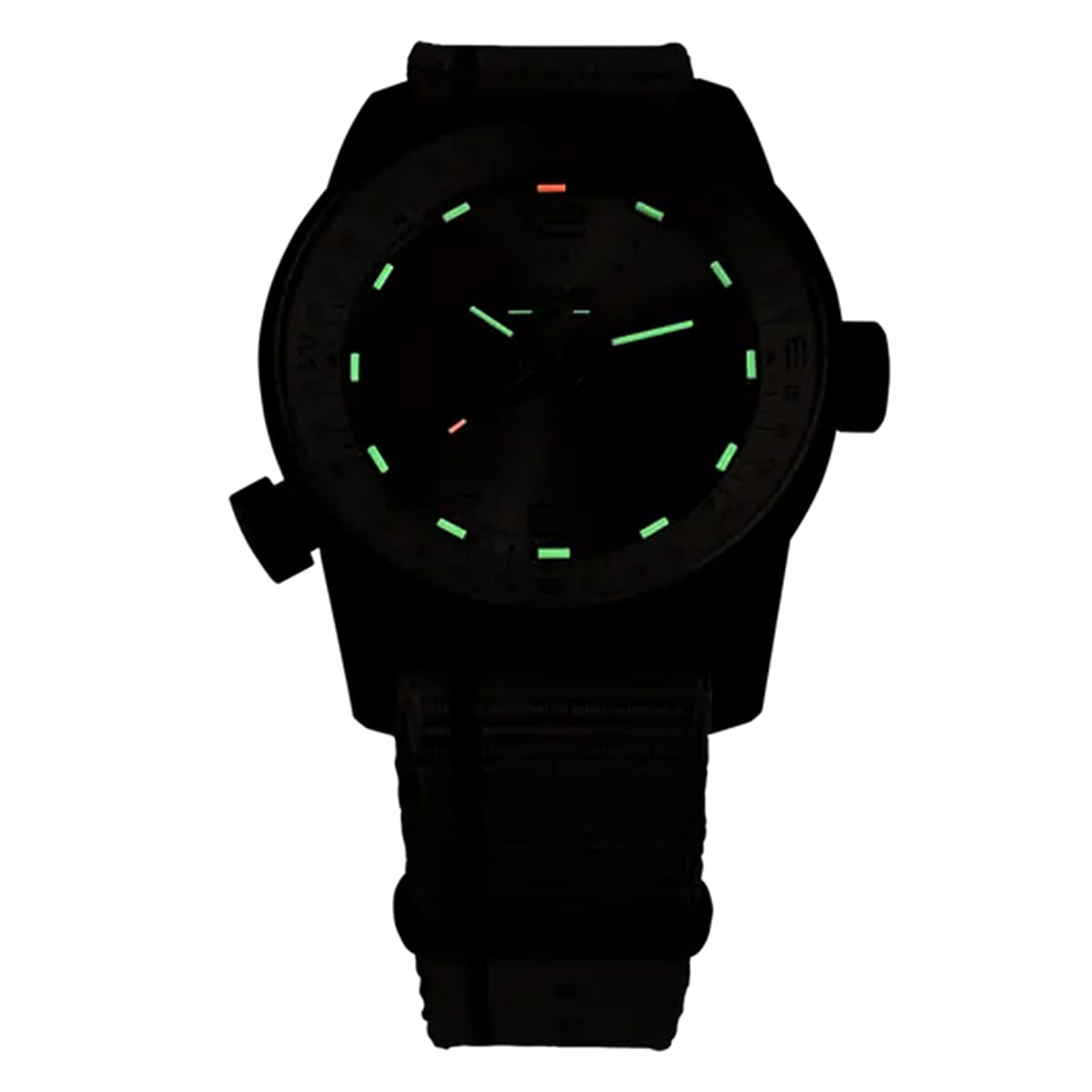 TRASER P68 Pathfinder Automatic Swiss Made Automatic 20ATM WR Beige Dial - Black Case Mens Watch with Beige NATO Fabric Strap