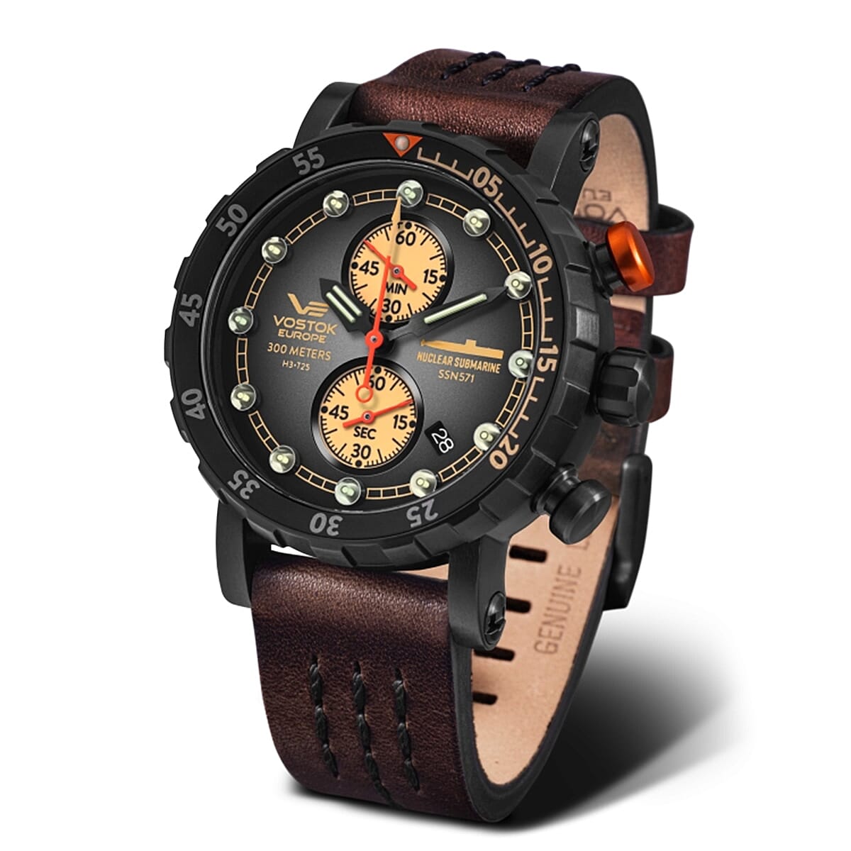 Vostok-Europe-Quartz-Mens-Watch-in-Stainless-Steel-Brown