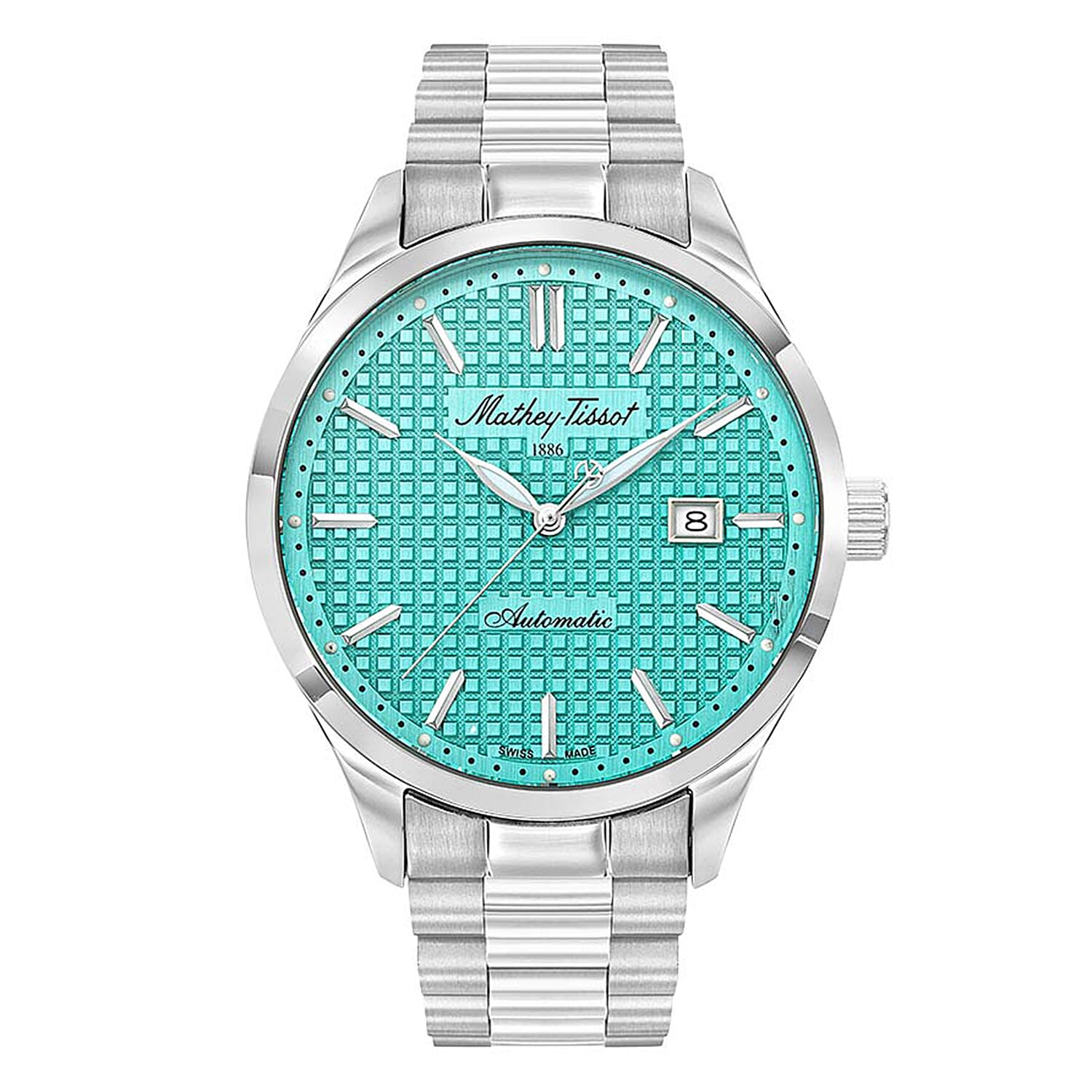 Mathey-Tissot-Automatic-Mens-Watch-in-Stainless-Steel-Silver