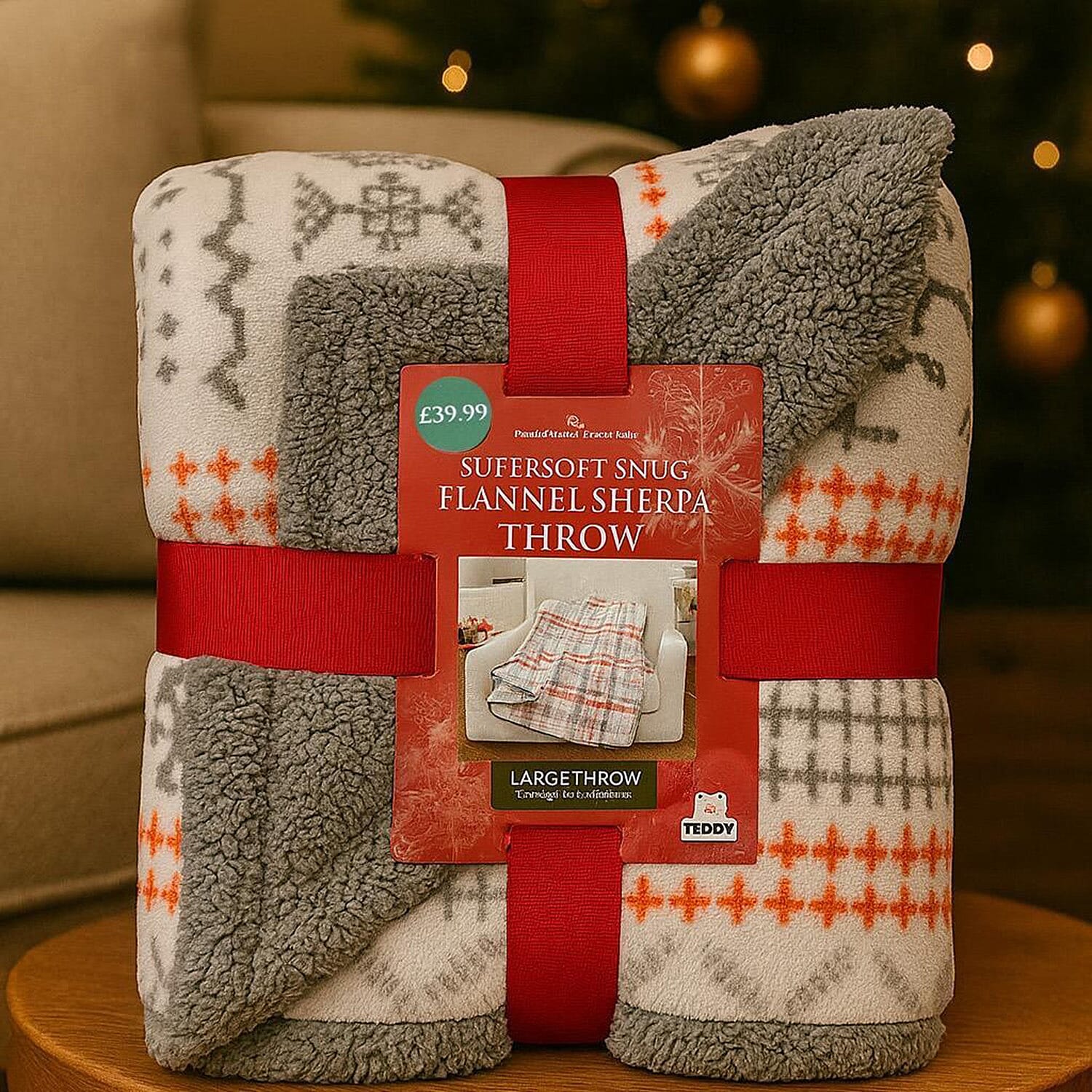 IW Special  Blanket (Size 230x1 cm) - White Red