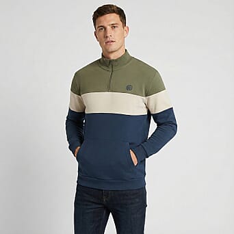 https://tjcuk.sirv.com/Products/83/6/8365409/Closeout-Deal-Soul-Star-Mens-Half-Zip-Stripe-Cotton-Sweatshirt-Size-L-_8365409_1.jpg?w=342&h=342
