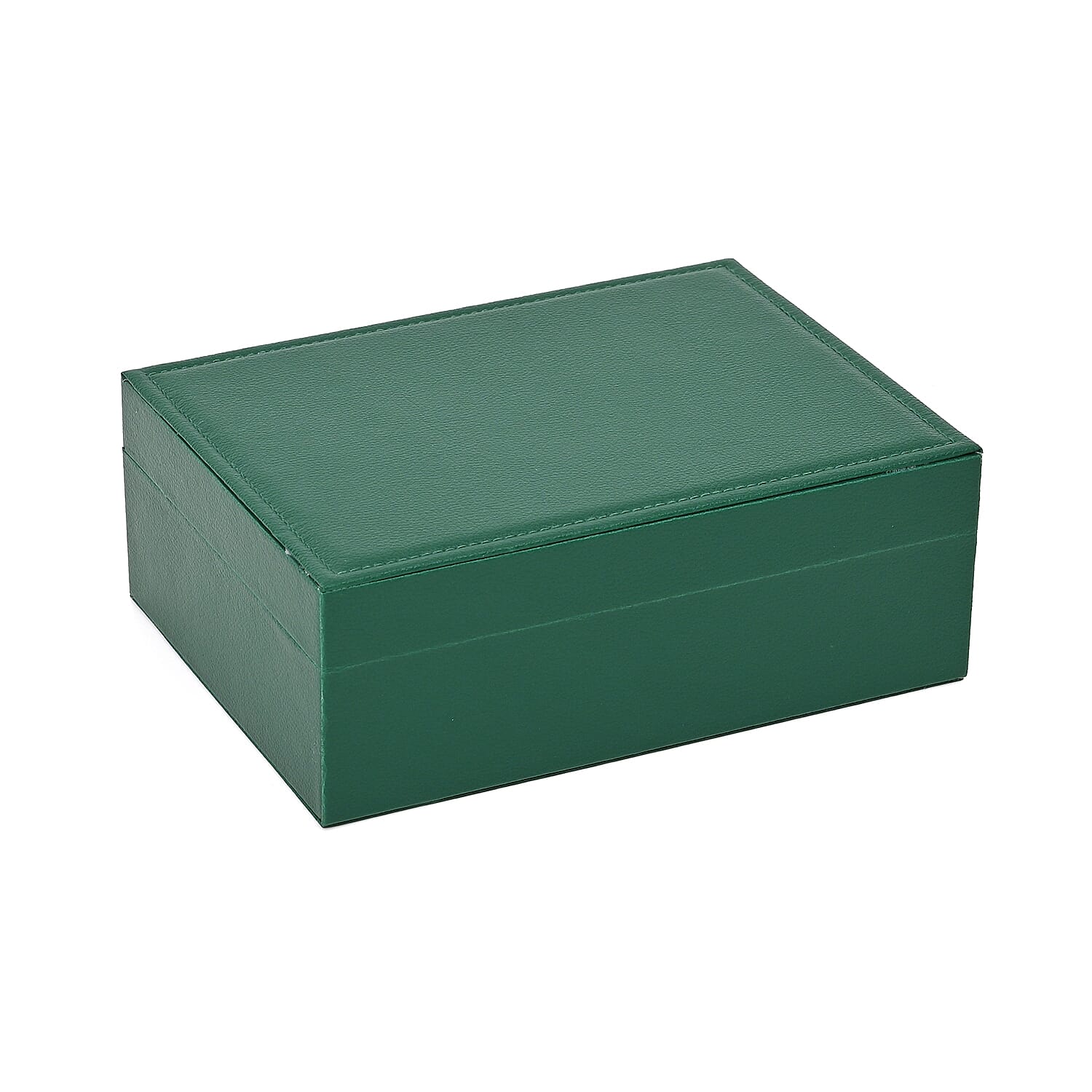 2 Layer Jewelry Box With Lock And Key - Neon Green
