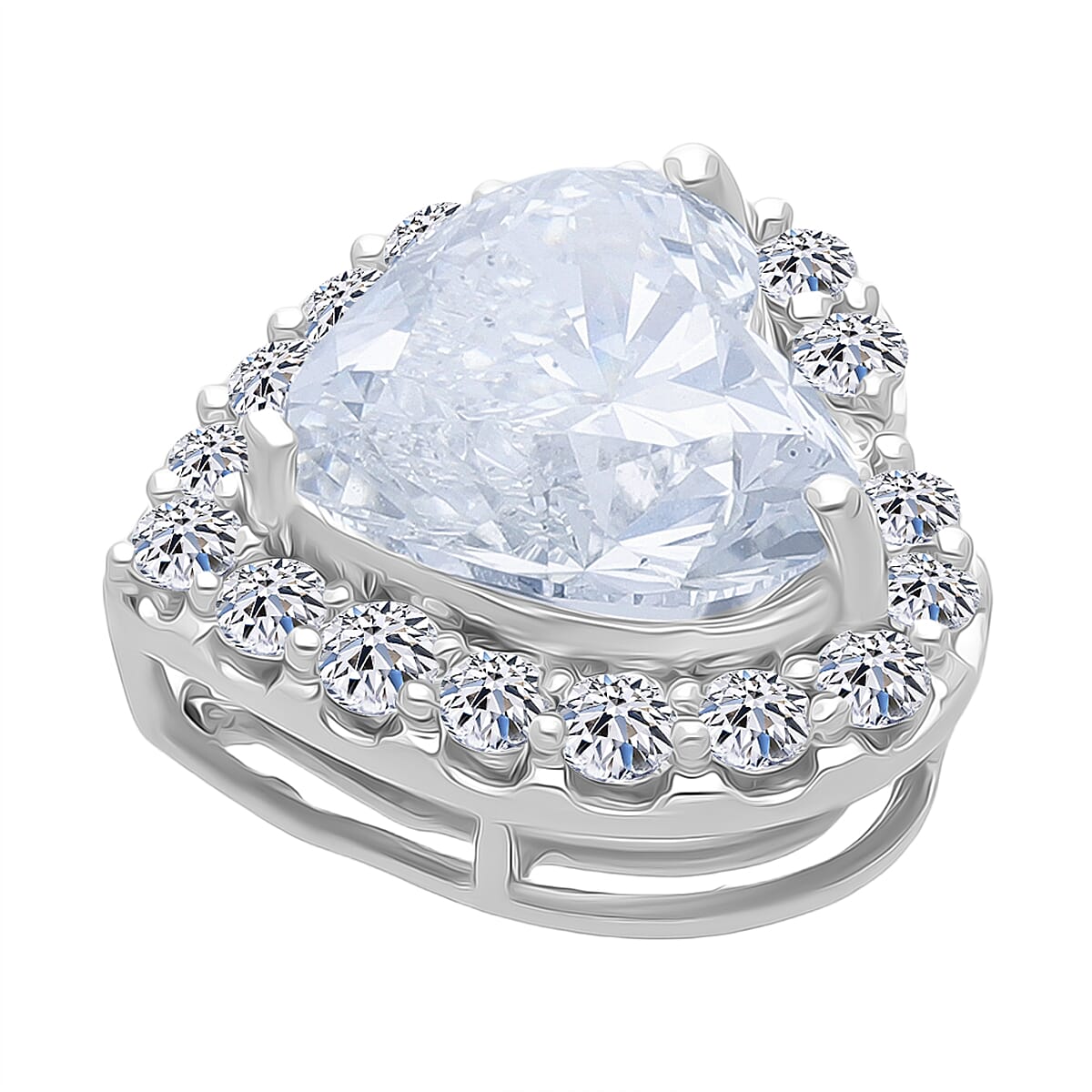 Luxuriant 950 Platinum IGI Certified Lab Grown Diamond (VS-EF) Heart Pendant 3.51 Ct, Platinum Wt. 3.10 Gms.