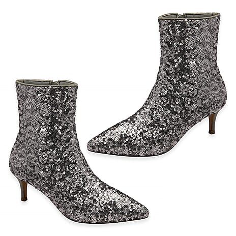 Ravel Currans Ladies Ankle Boot with Inside Zip (Size - 8) - Silver