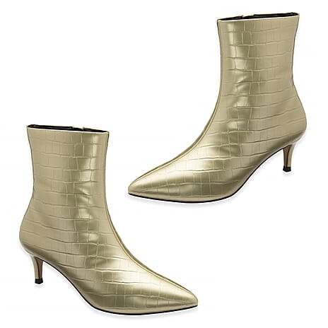 Ravel Currans Ladies Ankle Boot with Inside Zip (Size - 5) - Gold