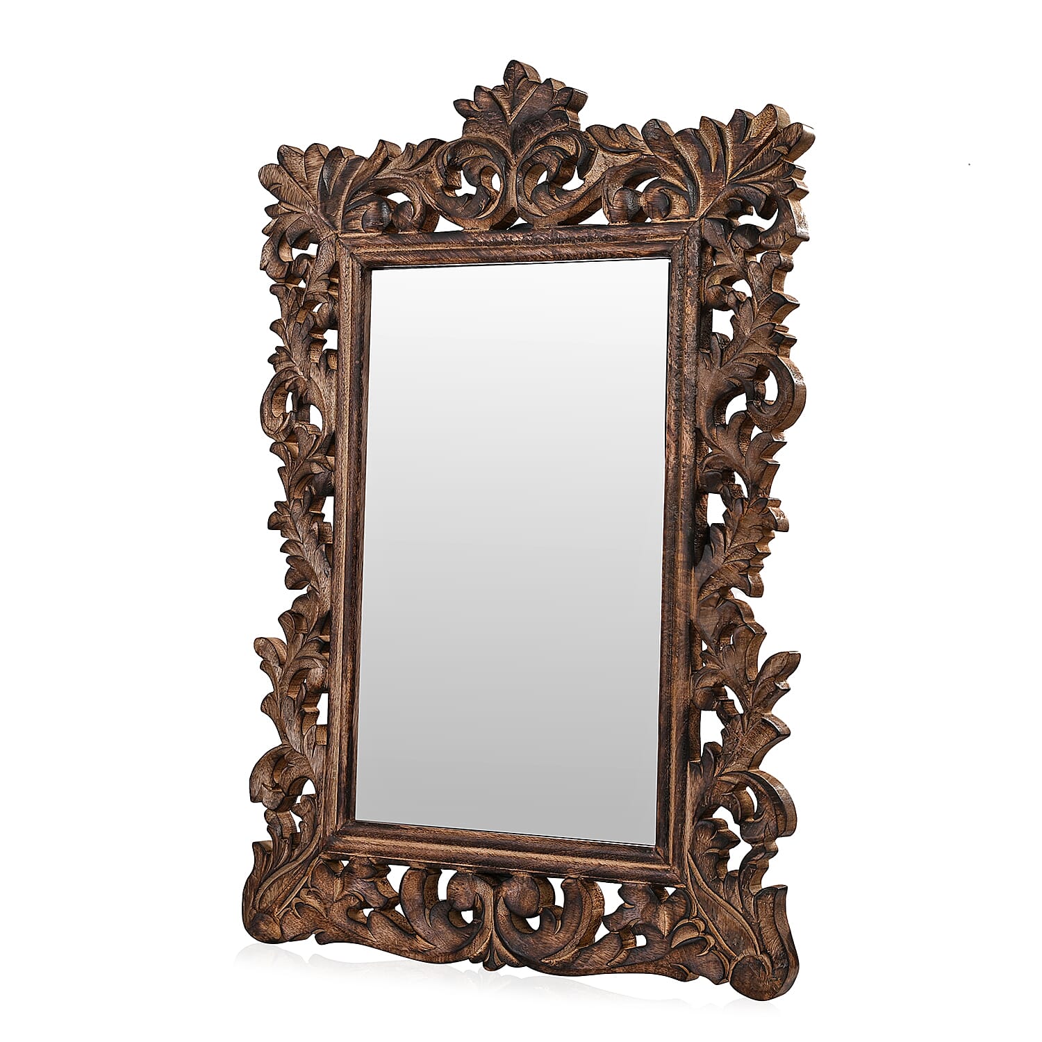 Bliss - Beyond Hand Carved Mirror (45 x 60 cm) - Burn Finish